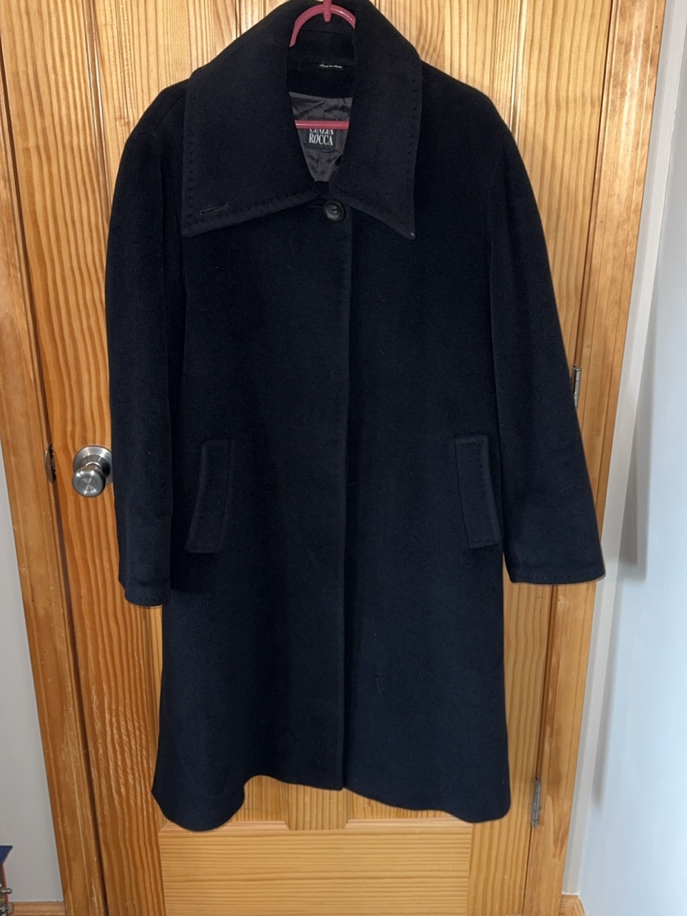 Cinzia Rocca Icons Black Wool Peacoat